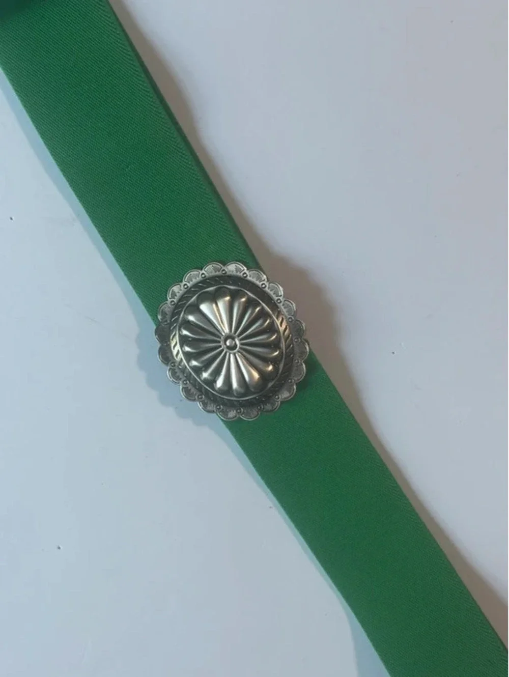 Vintage Wilmarth elastic Kelly green belt 80’s 90’s